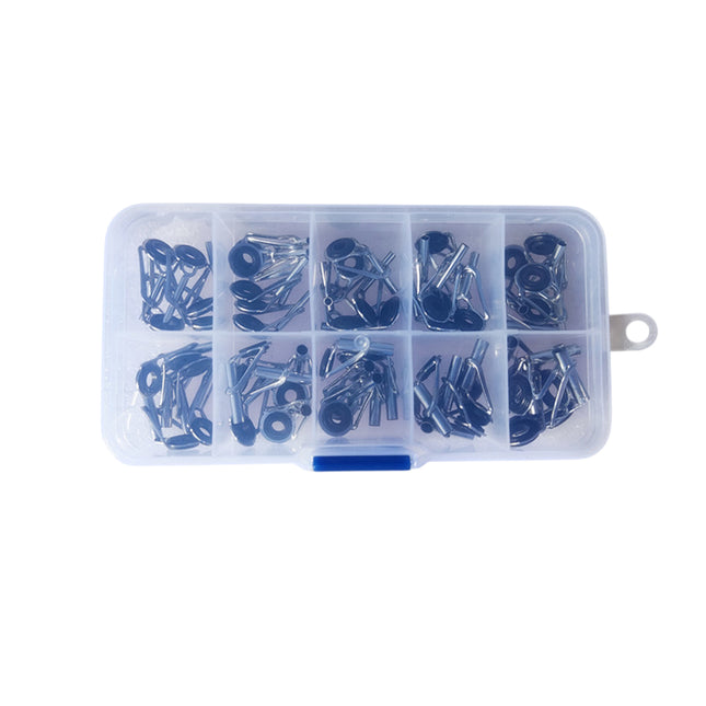 50pcs Fishing Rod Guide Tip Repair Kit Set Rings Guide Replacement Parts Tools