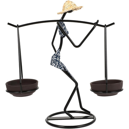 Candle Holder Stand Metal Candlestick Restaurant Table Centrepiece Display Decor