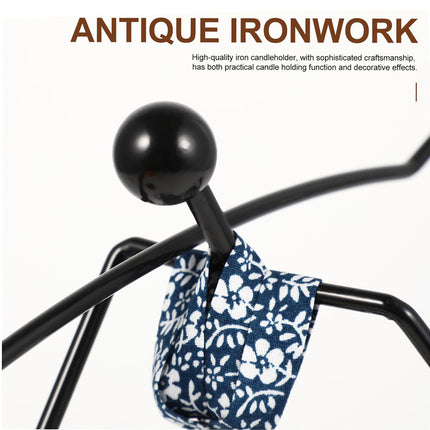 Candle Holder Stand Metal Candlestick Restaurant Table Centrepiece Display Decor