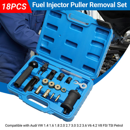 18PCS Fuel Injector Puller Removal Tool Set Durable Suit for Volkswagen Audi
