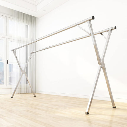 Drying Rack Foldable Stable Sturdy for Indoor Outdoor Balcony Space Saving