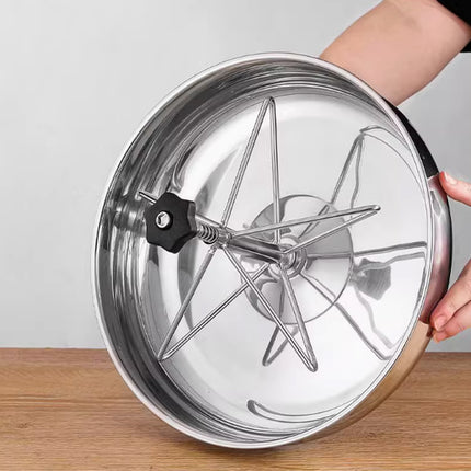 Piglet Feeding Trough Stainless Steel Round Basin Feeder Bowl for Farm Livestock