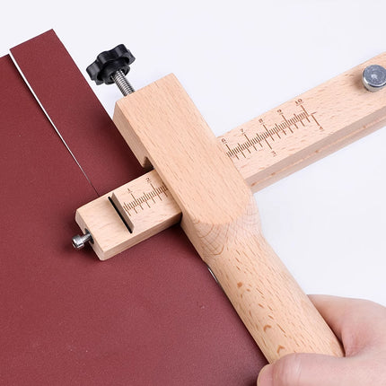 Wooden Leather Strip Cutter Belt Cord Cutting Tool For Craft Rope Making Work