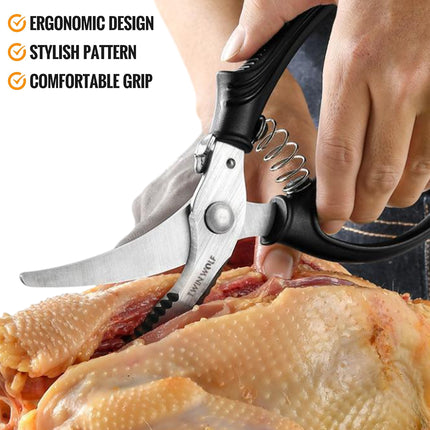 Kitchen Scissors Stainless Steel Multi Purpose Poultry Bone Cutter for Home Cooking