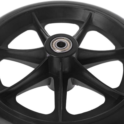2PCS 8 Inch Wheelchair Front Wheels with Bearings Solid Replacement Wheels