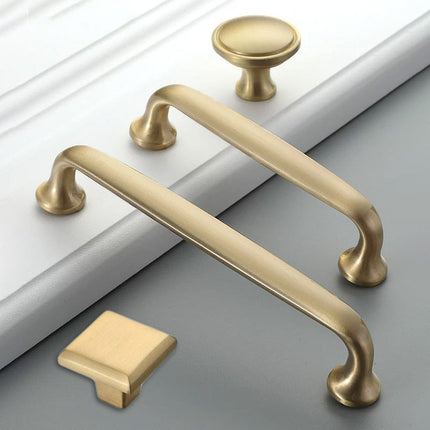 Nordic Gold Cabinet Handle Simple Light Luxury Drawer Door Pull Wardrobe Handle