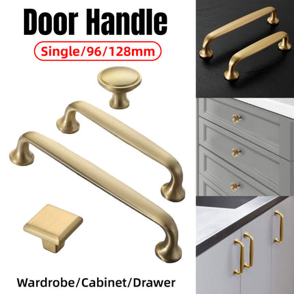 Nordic Gold Cabinet Handle Simple Light Luxury Drawer Door Pull Wardrobe Handle