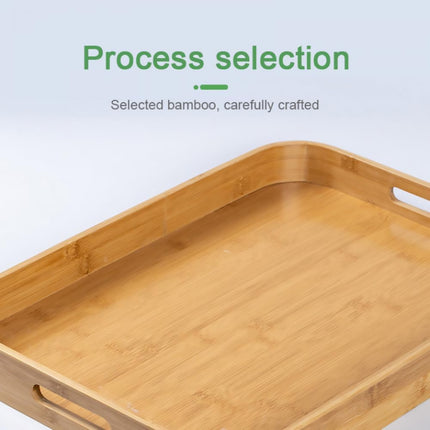 Bamboo Food Tea Tray Heat with Handle Durable for Home Kitchen Restaurant Use