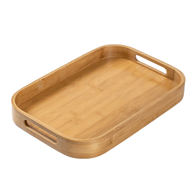 Bamboo Food Tea Tray Heat with Handle Durable for Home Kitchen Restaurant Use