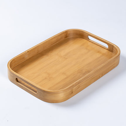 Bamboo Food Tea Tray Heat with Handle Durable for Home Kitchen Restaurant Use