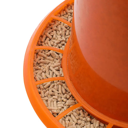 Chicken Feeder Trough Food Bowl Feed Pail Large Capacity for Poultry Coop Farm