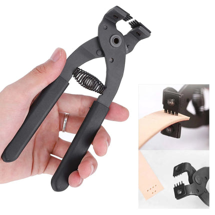 Silent Diamond Punch Pliers 4mm 4 Teeth Leather Punch Tool DIY Craft Sewing