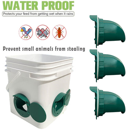 5PCS Automatic Chicken Feeder Poultry Feeding Cup Trough Drinker Set Hen Coop