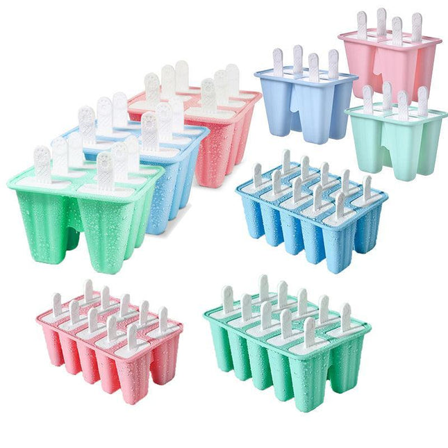 Silicone Ice Cream Mould Block Frozen Molds Icy Pole Jelly Popsicle - Aimall