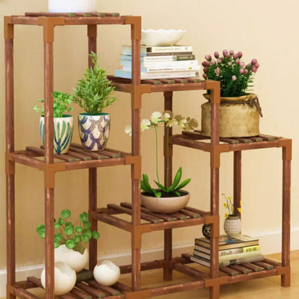 Wooden Plant Stand Display Rack Flower Pot Shelf Collection Organizer Home Decor