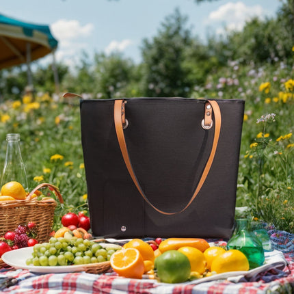 Portable Beach Handheld Wine Bag Durable Easy to Clean for Travel Picnic Use