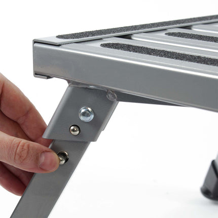 Folding RV Step Stool Non Slip Platform Portable Footrest for Camper Trailer Use