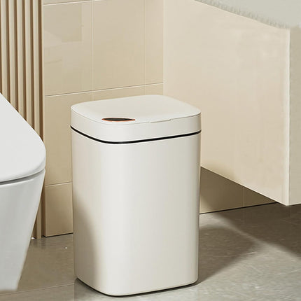 Smart Garbage Can 16L Induction Trash Bin with Lid Large Capacity for Kitchen