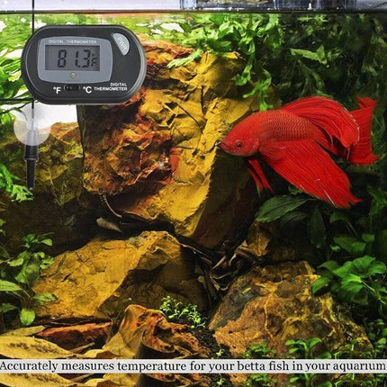 Aquarium Thermometer LCD Digital Aquarium Fish Tank Water Temperature Marine - Aimall