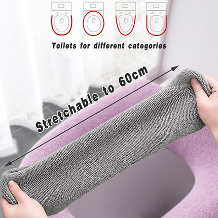 Soft Toilet Seat Bathroom Washable Warmer Cushion Mat Cover Pad Hook New Lid  Au