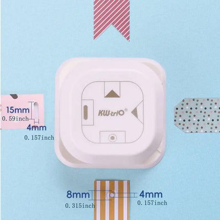4-in-1 Punch Multi-Purpose Embosser Handbook Cutter for Paper Crafting and DIY