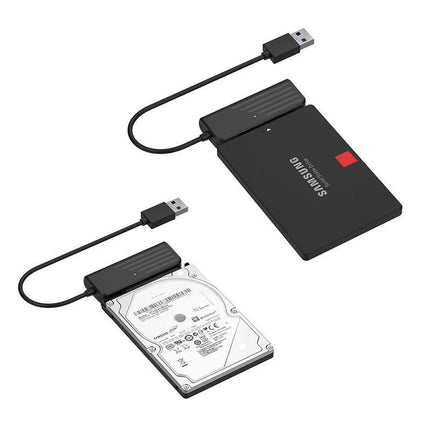 45cm USB 3.0 to SATA 22Pin 2.5Inch Hard Disk Driver SSD Adapter Data Power Cable - Aimall