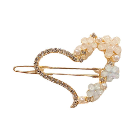 Women Girls Hair Clip Rhinestone Crystal Hairpin Barrette Slide Clips Grip Gift - Aimall