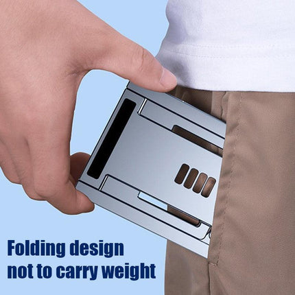 Adjustable Folding Desk Mobile Phone Stand Mount Holder For iPhone iPad Tablet - Aimall
