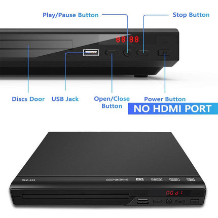 Portable HD Mini DVD and CD Player EVD VCD Player for Home Use