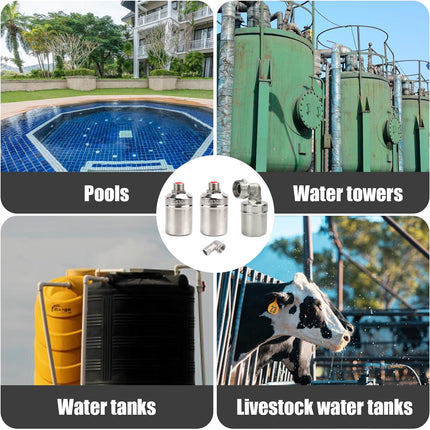 304Stainless Steel Float Ball Valve Automatic Water Level Control Kitchen Faucet