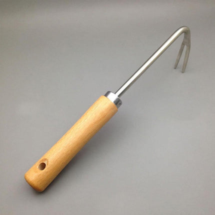 Weeding Handheld Root Remover Garden Rake Manganese Steel Soil Loosening Tool