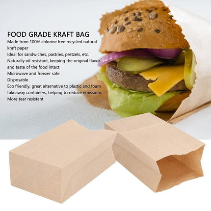 Stack of Brown Paper Bag for versatile use in food service and retail.