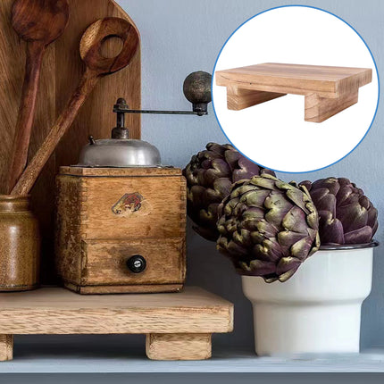 Wooden Bedside Step Stool Indoor Outdoor Mobility Step Stool Portable One Step