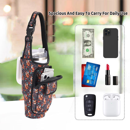 Outdoor Multi Function Crossbody Cup Holder Durable for Hiking Camping Travel