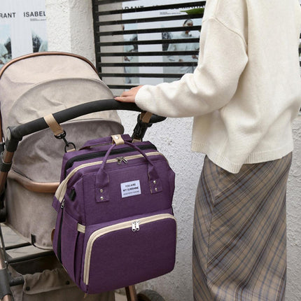 Foldable Travel Backpack with Built In Portable Rest Mat and Storage Compartments