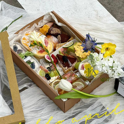 20PCS Pie Boxes White Bakery Boxes Pastry Boxes with Window for Cookies Muffins