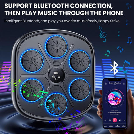 Smart Bluetooth Electronic Music Boxing Wall Target Training Punching Machine