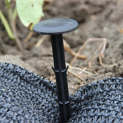 200x Grass Pegs Lawn Turf Weed Mat Plastic Pins Stakes Anchor Lawn Sod Fasten - Aimall