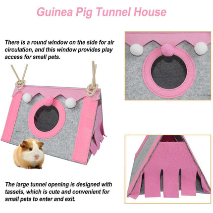 Hamster Tent Small Pet Hideout Pig Possum House Cool Triangle Nest Shelter