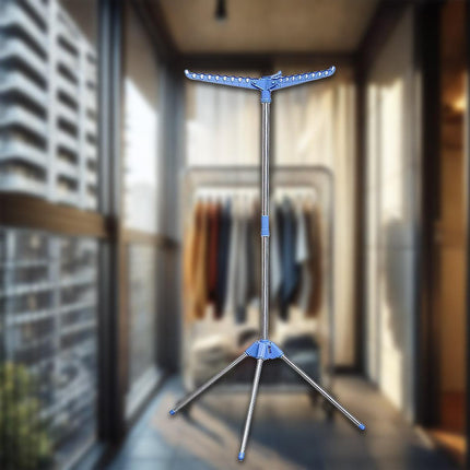 Triangle Coat And Hat Rack Indoor Drying Stand Simple Foldable Household Hanger