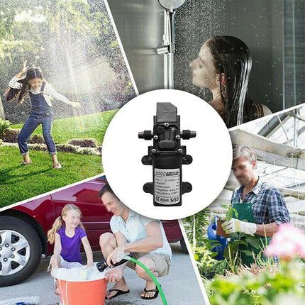 12V Water Pump 4-6L/Min 70W 130Psi Pressure Self-Priming Caravan Camping Boat Au