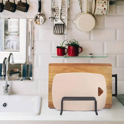 Home Kitchen Chopping Board Draining Rack Multifunction Storage Shelf Organizer