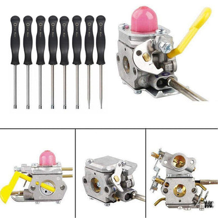 8X Splined Handle Carburetor Adjustment Tool Kit Adjusting Carb Screwdriver Set