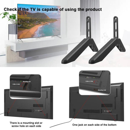 Universal Table Top TV Stand Leg Mount For Led Lcd Screen 32-65inch Bracket