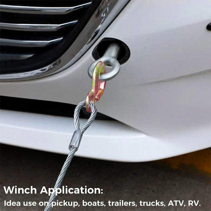 1200 lbs Hand Winch 8M Steel Wire Rope Hand Winch Manual Car Boat Trailer Camper