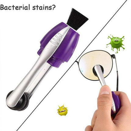 Portable Best Eyeglass Sunglass All In One Glasses Lens Cleaner Brush Hot Au