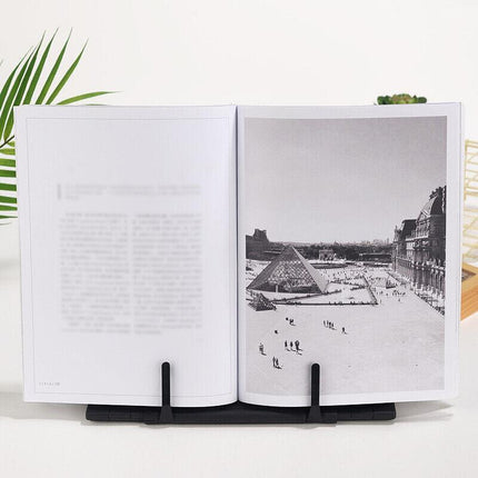 Portable Steel Book Stand Reading Desk Holder Tilt Adjustment Holder Bookstand - Aimall