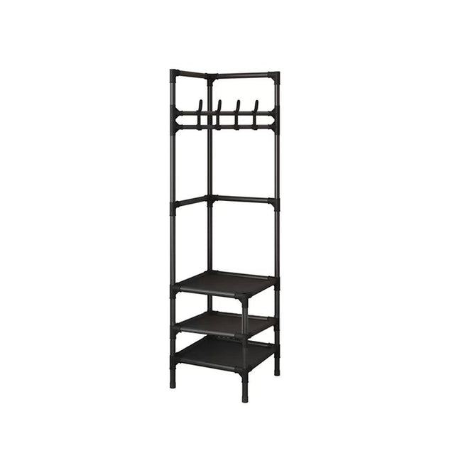 Corner Coat Clothes Stand Rack Hat Shoes Racks Thicken Hanger Shelf Organizer