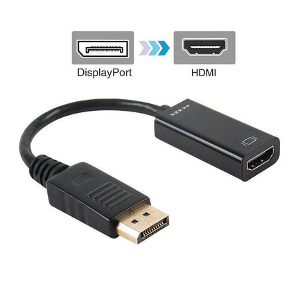 4K 30Hz DP to HDMI Adapter Cable 25cm Displayport Converter for Monitor Projector