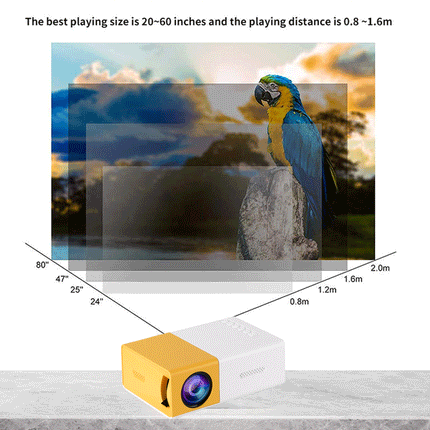 Portable Mini Pocket Projector LED Home Cinema HD 1080P HDMI Remote Control